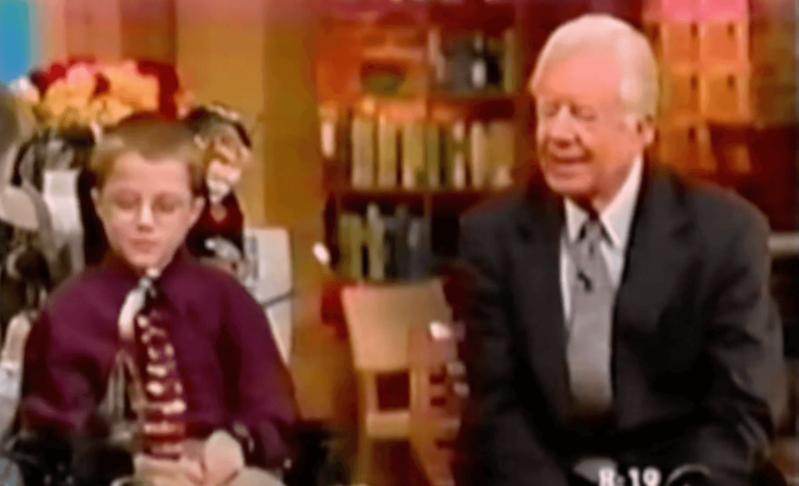 Mattie with Jimmy Carter